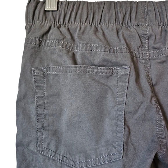 Cat & Jack Boys Gray Straight Fit Woven Preppy Comfort Pull On Pants, Size 12 - Picture 6 of 9